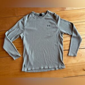 Under Armour Gray Ribbed Knit Top